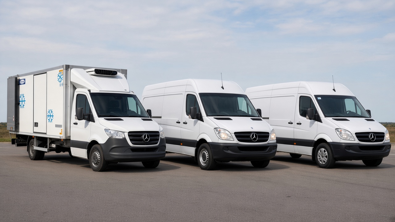 Three VANTAZH GO Sprinter vans